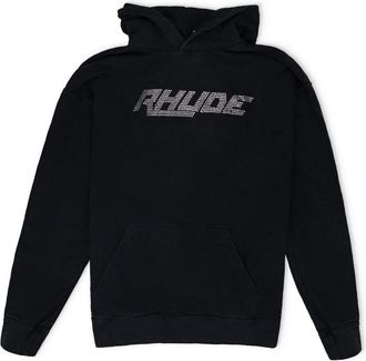 Rhude Black Swarovski Hoodie