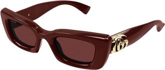 Gucci GG1827S 003 Womens Sunglasses Burgundy Size 49 - Free RX Lenses - Free RX Lenses