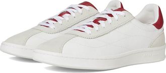 Cole Haan Grand Crosscourt Brynn Sneakers Womens Shoes White/Silver Birchsuede/Rio Red/White : 10.5 B - Medium