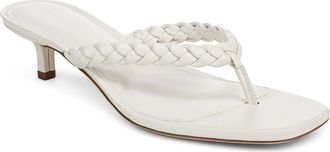 Favorite Daughter Sutton Kitten Heel Sandal in White at Nordstrom, Size 5.5