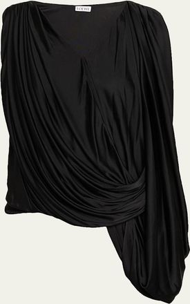 Loewe Draped Jersey Sleeveless Top