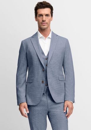 Cinque Baukastensakko CINQUE CIDATA, Herren, Gr. 102, blau, Web, Obermaterial: 59% Viskose, 39% Polyester, 2% Elasthan, gemustert, regular fit normal, Sakkos