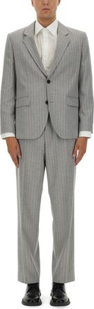 HUGO BOSS Slim Fit Suit With Striped Pattern-Uomo