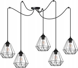 OEM L&aacute;mpara De Techo Colgante Ara&ntilde;a Spider Loft E27 Led