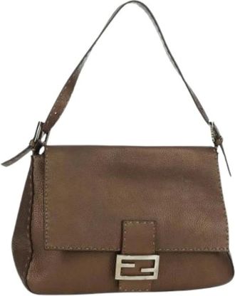 Fendi Pre-owned Shoulder Bags, female, Brown, Size: ONE SIZE Pre-owned Vintage Shoulder Bag