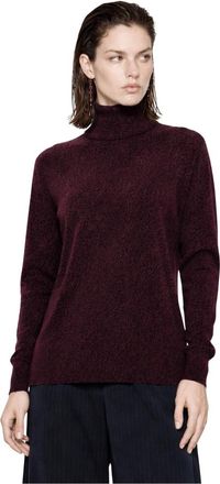 Kocca Truien & Vesten, Dames, Rood, S, Wol, Trui met lange mouwen en col met metallic draden