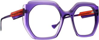 Caroline Abram Petula Geometric Frame - unisex - Brillen - Paars - 50 MM - Accessoires