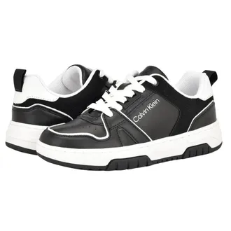 Calvin Klein Stellha Sneakers Womens Black Leather Athletic Shoes ZOGG3369