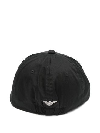 Emporio Armani Logo-Embroidered Baseball Cap - Black