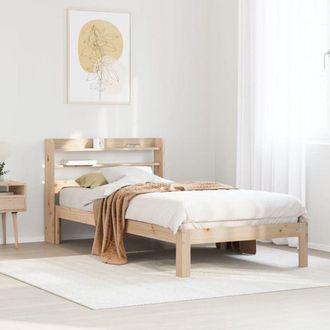 vidaXL Vidaxl - Estructura De Cama Con Cabecero Madera Maciza De Pino 90x200 Cm