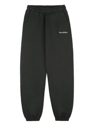 Sporty & Rich logo-detail track pants - Black