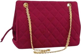 Chanel Borsa a spalla Pre-owned in jersey di cotone - - Pre-owned - Donna - Rosso - ONE SIZE
