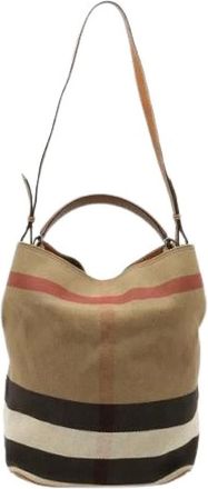 Burberry Borsa a spalla Hobo Ashby Media Pre-owned Nova Check - - Pre-owned - Donna - Beige - ONE SIZE