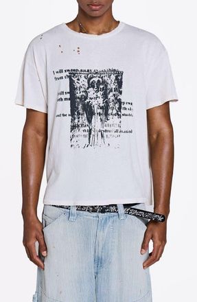 Jaded London Biblical Cotton Graphic T-Shirt in White at Nordstrom, Size Xx-Large