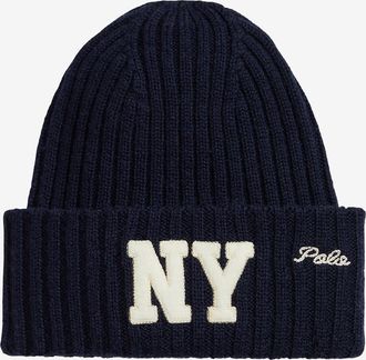 Polo Ralph Lauren Strickm&uuml;tze aus hochwertiger Wollmischung