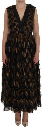 Dolce & Gabbana A-lijn Jurk van Volledige Lengte - Dames - Maxi kleedjes - Veelkleurig - 2XS - Polyester - Kleedjes