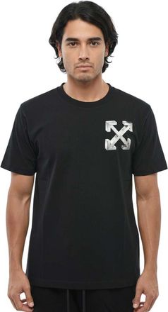 Off-white Black Crew Neck Logo T-Shirt