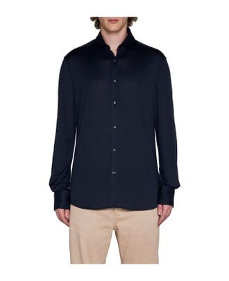Brunello Cucinelli Cotton Shirt - Blue