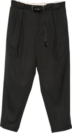 White Sand Rechte Broek - Heren - Straight fit broeken - Zwart - M - Leer - Broeken