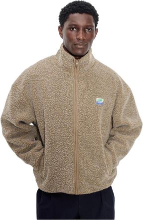 American Vintage Hoktown Jacket - Heren - Fleece jassen - Bruin - S - Wol - Fitness