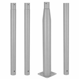 GreenIce Palo Lampione Smontabile Da 4 M, Grigio