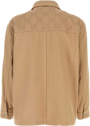 Gucci Mens Knit Jacket Beige Cotton