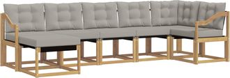 vidaXL Conjunto De Sof&aacute;s De Exterior 7 Uds. Vidaxl