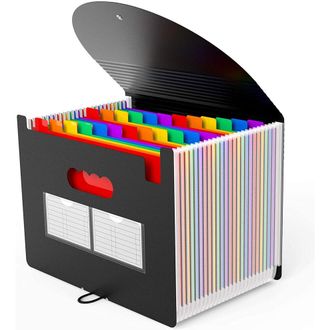 OEM Una Bolsa Para Documentos Expandible Con Capacidad Para Papel Tama&ntilde;o Carta A4, Un Organizador De Documentos Elegante Y Ligero Con Etiquetas Az Persona