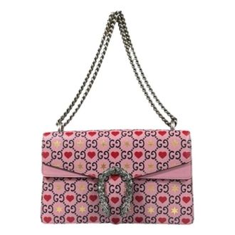 Gucci Pre-owned Vintage Schoudertas - Dames - Pre-owned - Roze - Maat: ONE Size Leer