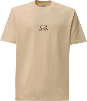 C.P. Company Britse Zeeman Beige T-shirt - Heren - T-shirts - Beige - S - Katoen - Tops
