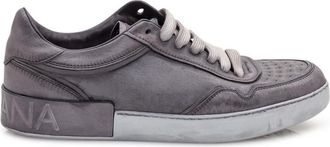 Dolce & Gabbana Grey Leather Sneakers
