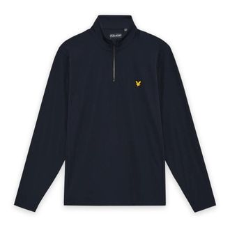 Lyle & Scott Tops, Heren, Blauw, L, Golf Core Quarter Zip Midlayer