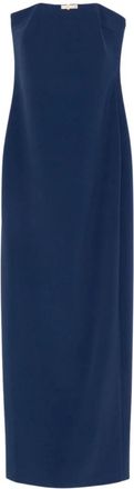 Elisabetta Franchi Maxi Avondjurk - Dames - Maxi kleedjes - Blauw - M - Kleedjes