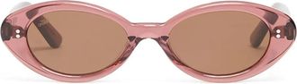 Akila Daisy zonnebril met ovalen montuur - Roze