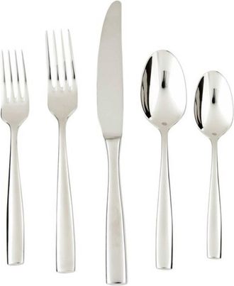 Fortessa Lucca Flatware - Set Of 20 In Silver