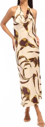 Misa Ida Dress In Mahogany Calla Lily