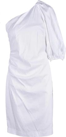 Access Fashion White Cotton Stretch Dress