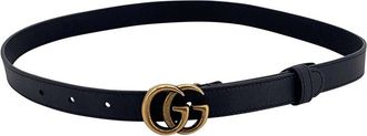 Gucci Gg Buckle Leather Belt (Authentic Pre-Loved)