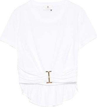 Elisabetta Franchi Jersey T-shirt With Jewel Detail
