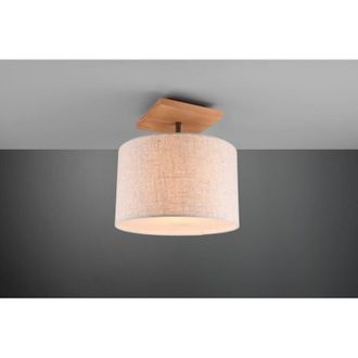 Trio Elmau Plaf&oacute;n 1xe27 Niquel Y Pantalla Arena &Oslash;35 Cm Lighting