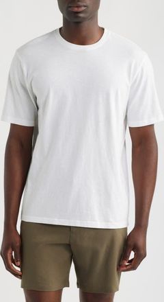 Nordstrom Slub Cotton Crewneck T-Shirt in White at Nordstrom, Size Xxx-Large
