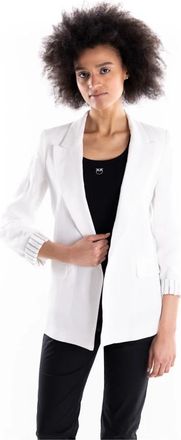 Marella Sauna Jas - Dames - Blazers - Wit - S - Linnen - Jassen