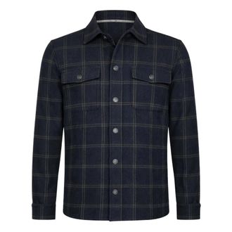 R2 Amsterdam Overshirt a quadri - - Jackets - Uomo - Blu - S