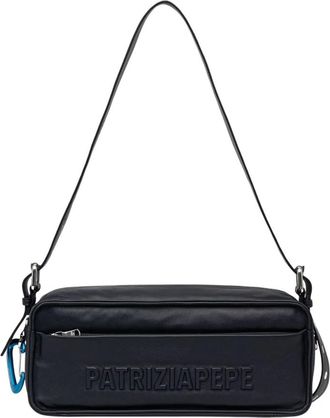 Patrizia Pepe Baguette Tas - Dames - Schoudertassen - Blauw - ONE Size - Leer - Tassen
