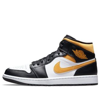 Air Jordan 1 Mid Black University Gold 554724-177