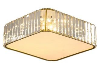 OEM Vetro Sq - L&aacute;mpara De Techo De Cristal 40x40cm