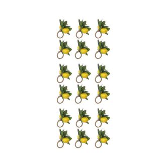 OEM Juego De 18 Servilleteros Con Dise&ntilde;o De Hojas De Lim&oacute;n Para Decoraci&oacute;n De Mesa, Banquetes, Bodas, Cumplea&ntilde;os Y Navidad