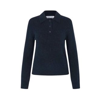 Sams&oslash;e & Sams&oslash;e Sanoura LS Polo - Tops - Mujer - Azul - XS