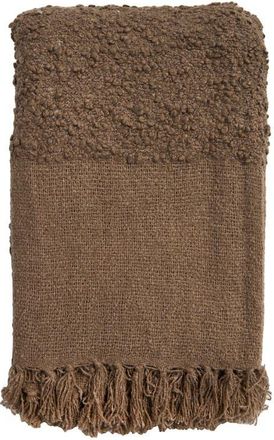 Pom Pom at Home Murphy Oversize Bouclé Throw Blanket in Walnut at Nordstrom