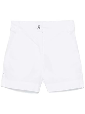 Patrizia Pepe high-waisted cotton shorts - White